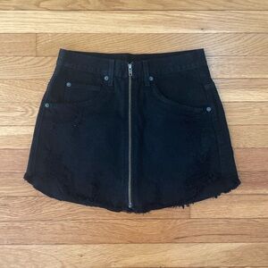 Carmar Black Jean Skirt